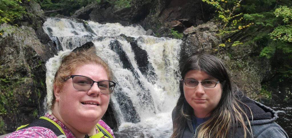 Panda and I at the Victoria Park Falls